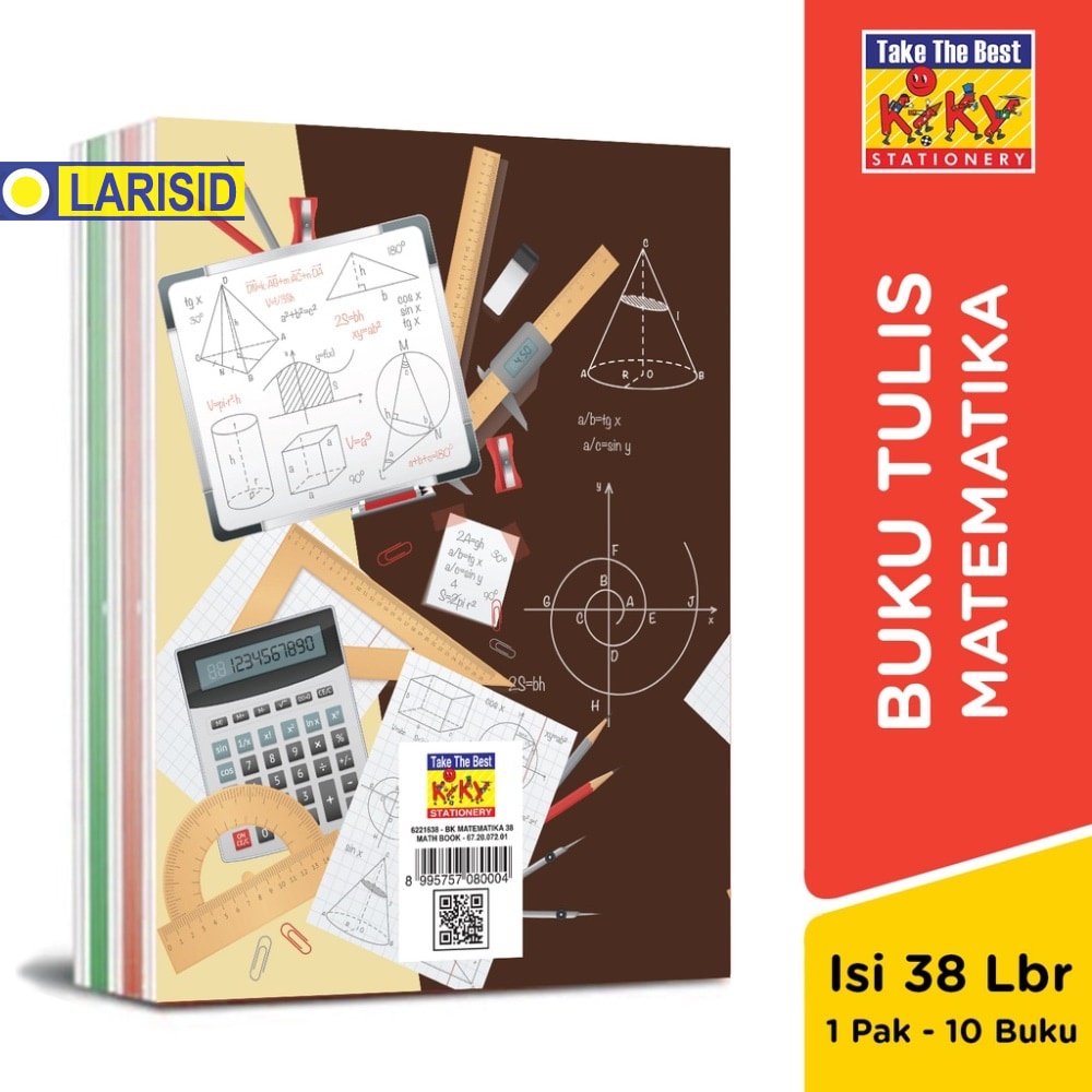 

Kiky Buku Tulis Matematika 38 Lembar Buku Kotak Kecil 10 Buku