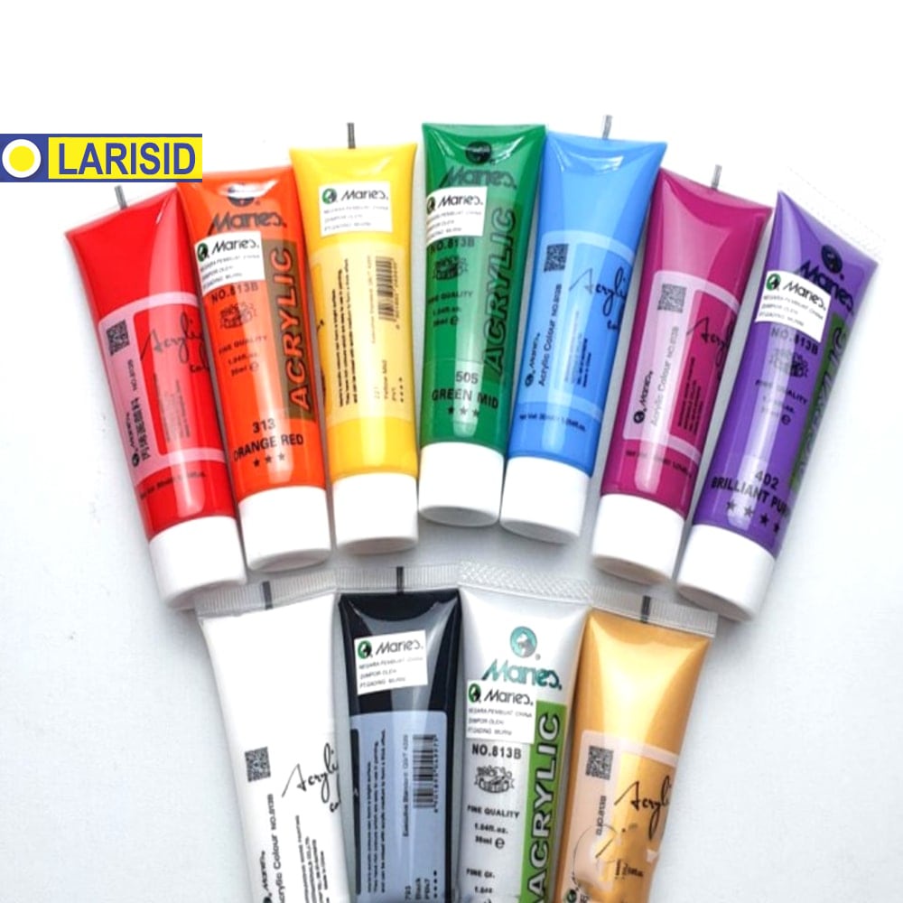 

Maries Acrylic 30 Ml Paint Acrylic Set Cat Akrilik Warna Dasar