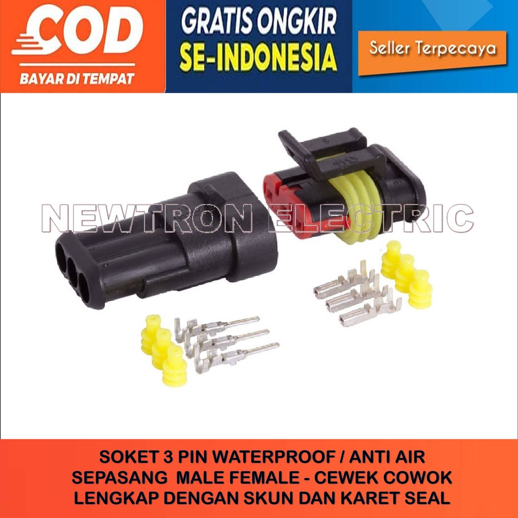 SOKET DLC VESPA 3 PIN MALE FEMALE SOKET DLC RESET SOKET DLC SHORT CONNECTOR DLC ECM