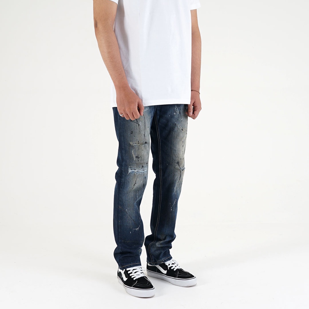 Whoopculture &quot;Hog&quot; Blue Wash Ripped Jeans