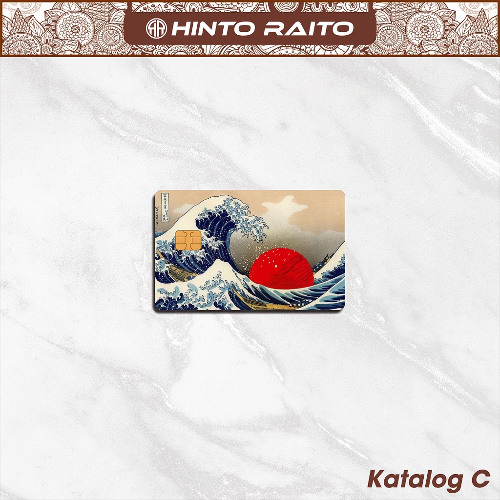 

Stiker Kartu ATM Great Wave Japan - Sticker Skin Card Vinyl Emoney Flazz