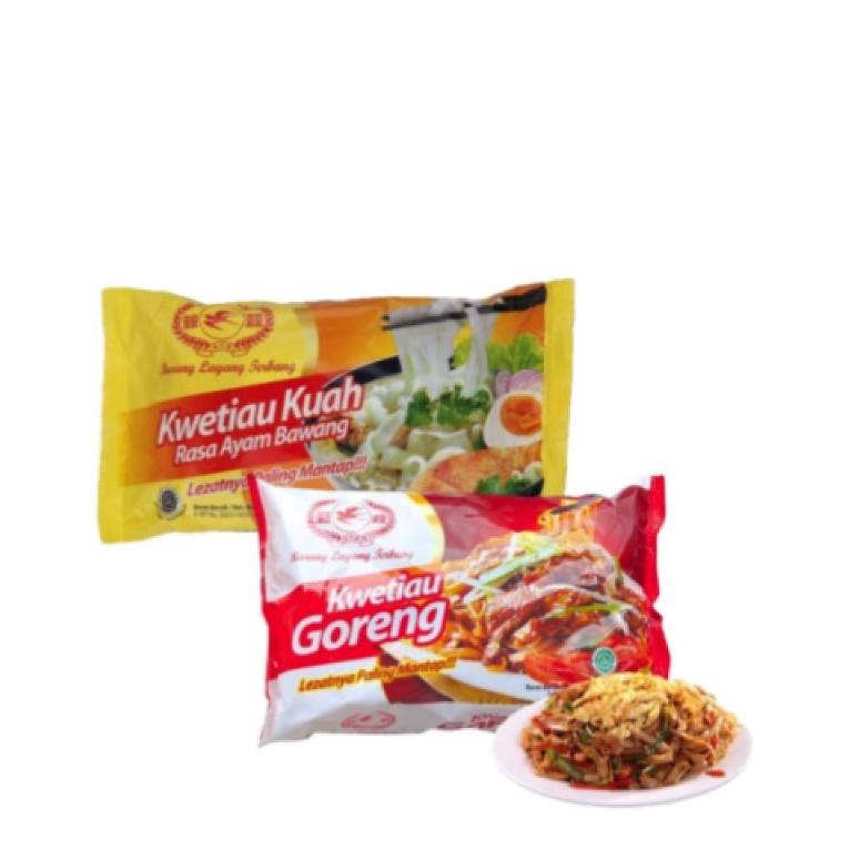 

【MEGA SALE】 Cap Burung Layang Terbang Kwetiau Kuah Instan 75 gr + Kwetiau Goreng Instan 85 gr