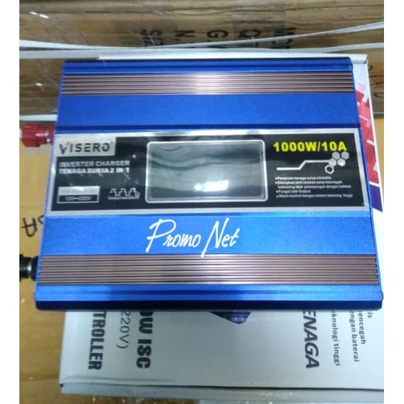 Power Inverter 1000 Watt 12V + Solar Charger Controller 10A Visero