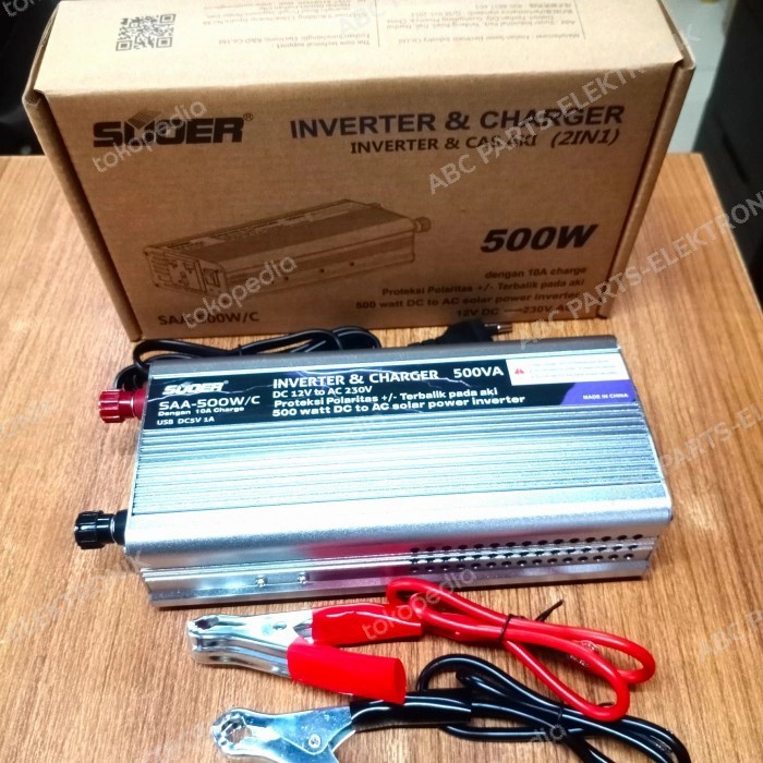 INVERTER SUOER 500WATT + CHARGER 10A