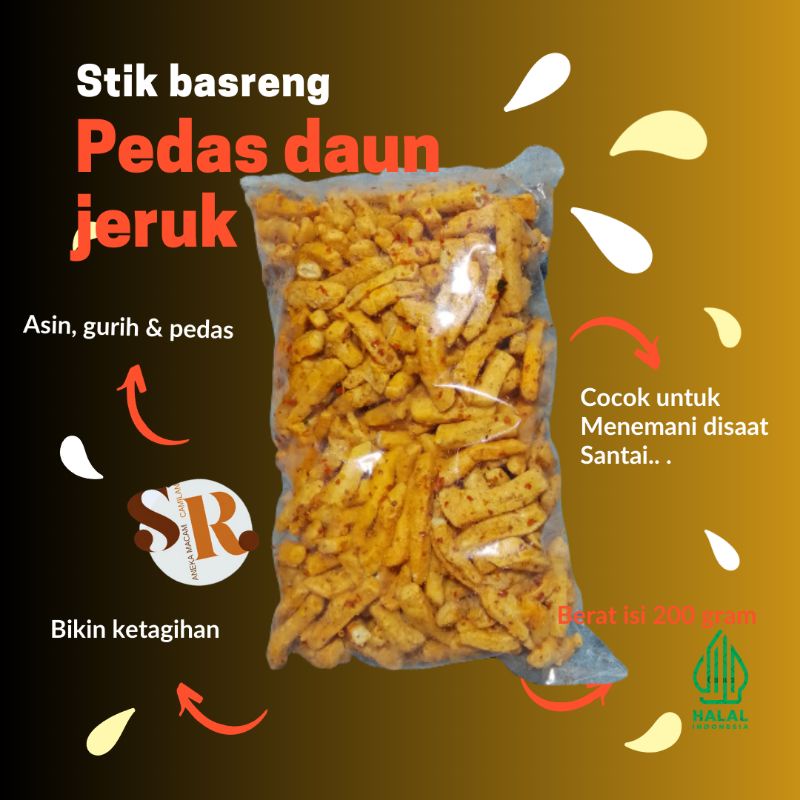 

basreng stik pedas daun jeruk 200 gram