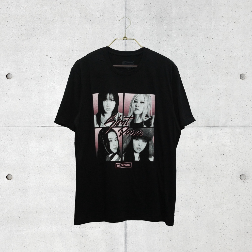 Baju Kaos Band Official Original BlackPink (Shut Down Photo Grid) Tshirt