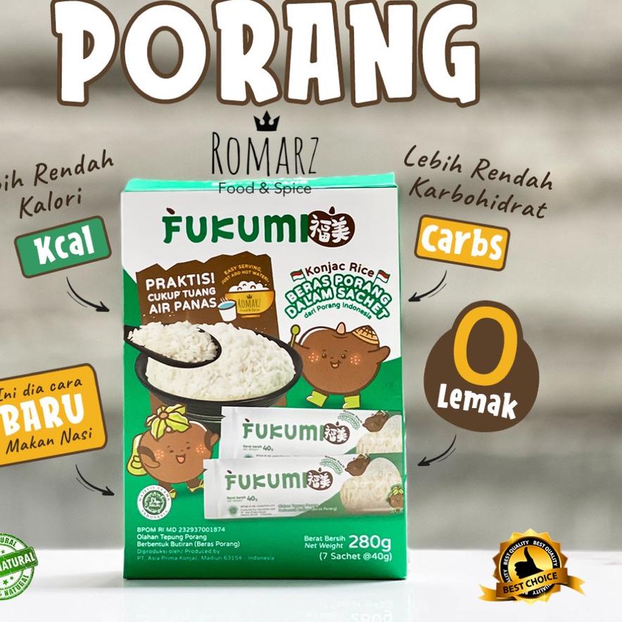 

✨ BERAS PORANG 100% ORIGINAL BOX 280gr | BERAS SHIRATAKI 280gr (Isi 7) murah