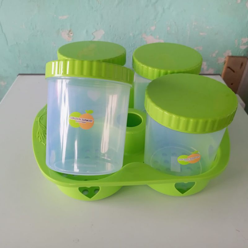 Rak toples set 4 toples golden sunkist
