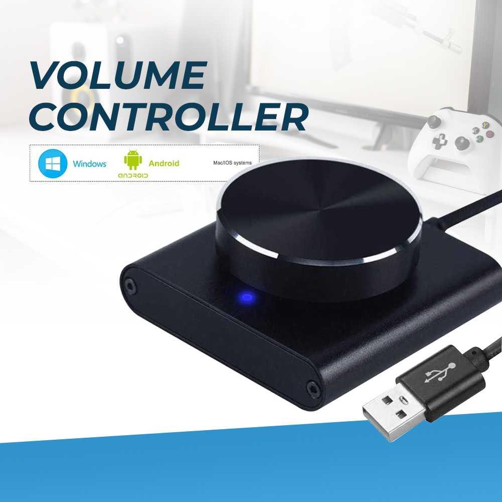 Pengatur Suara Komputer Volume Controller Speaker USB Plug - ALY61 - Black