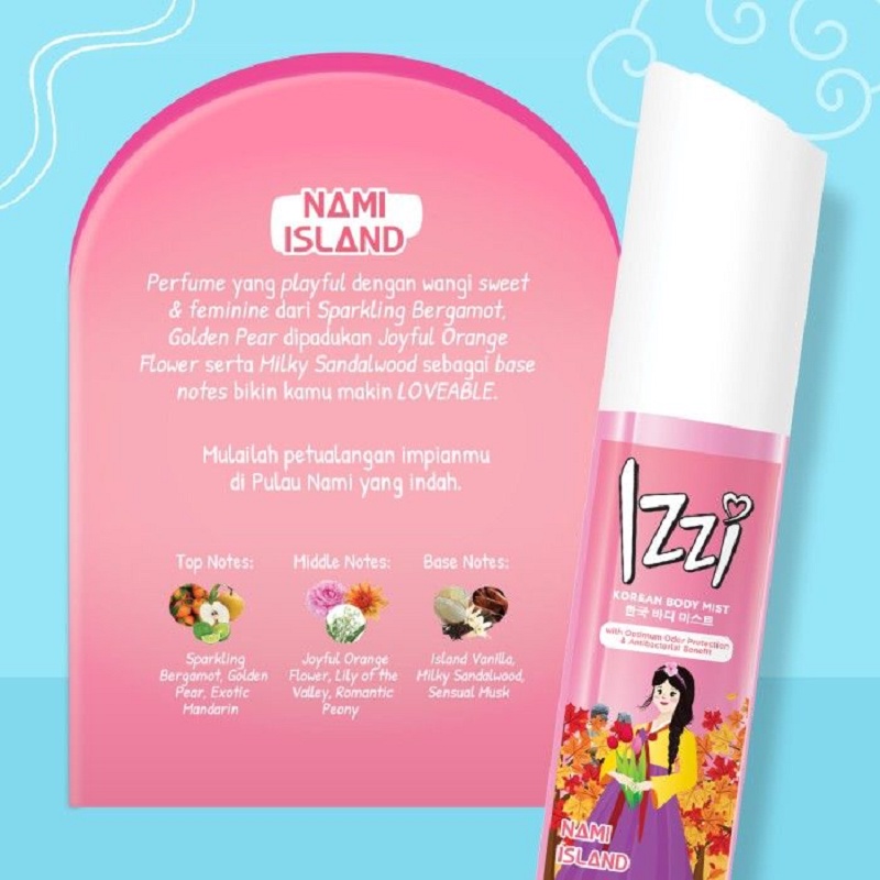 IZZI Body Mist | Korean Body Mist 100 ml - Parfum Wanita (New Look)