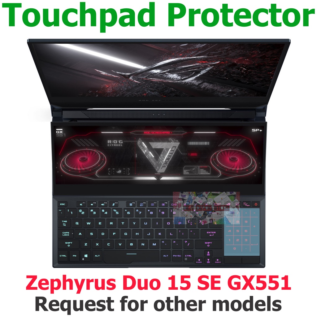 Touchpad Trackpad Protector Asus Zephyrus Duo 15 SE GX551