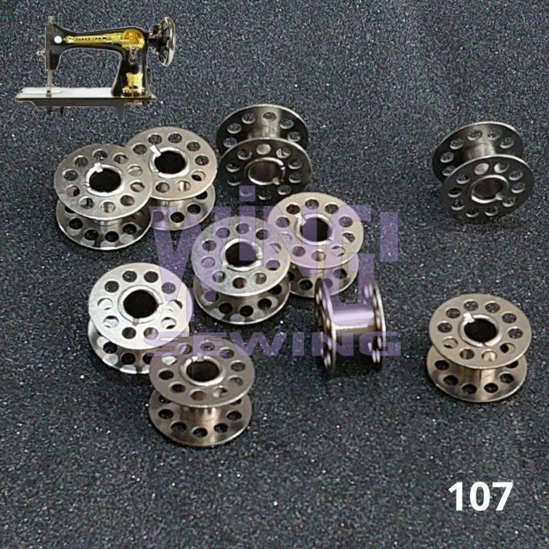 107 SPUL BESI TRADISIONAL SPOOL BOBBIN MESIN JAHIT JADUL/PORTABLE