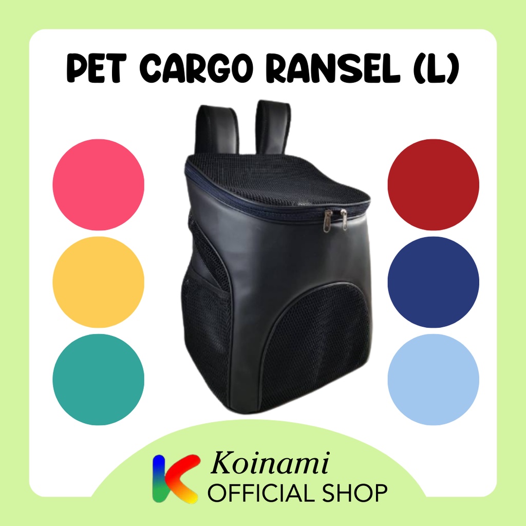 PET CARGO RANSEL size L / TAS travel bag kucing anjing ransel / kandang kucing anjing / edoth