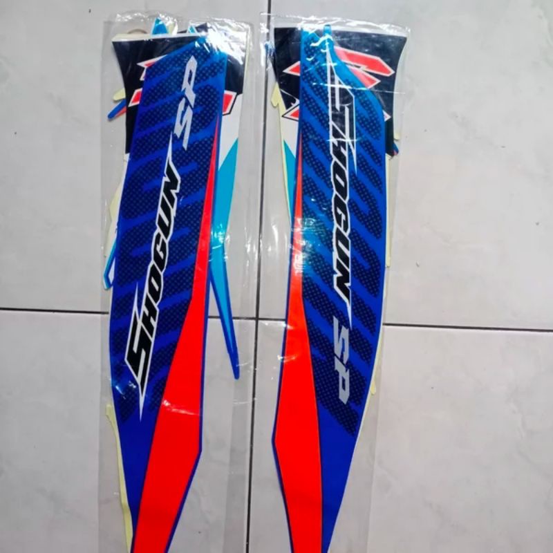 lis body/ striping / stiker suzuki shogun FL 125 sp new biru putih kualitas bagus