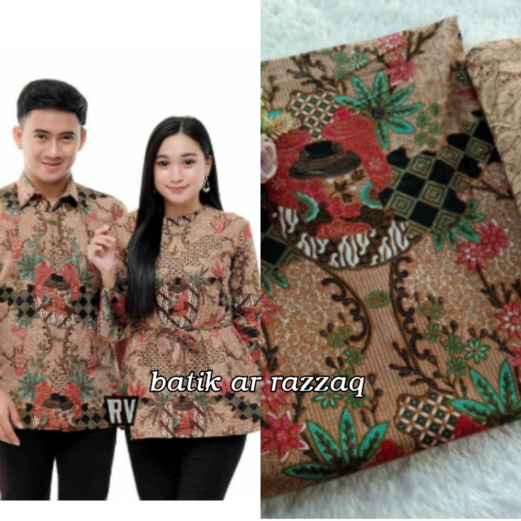 Kain batik pekalongan motif toples kain batik meteran bahan baju kain meteran batik pekalongan