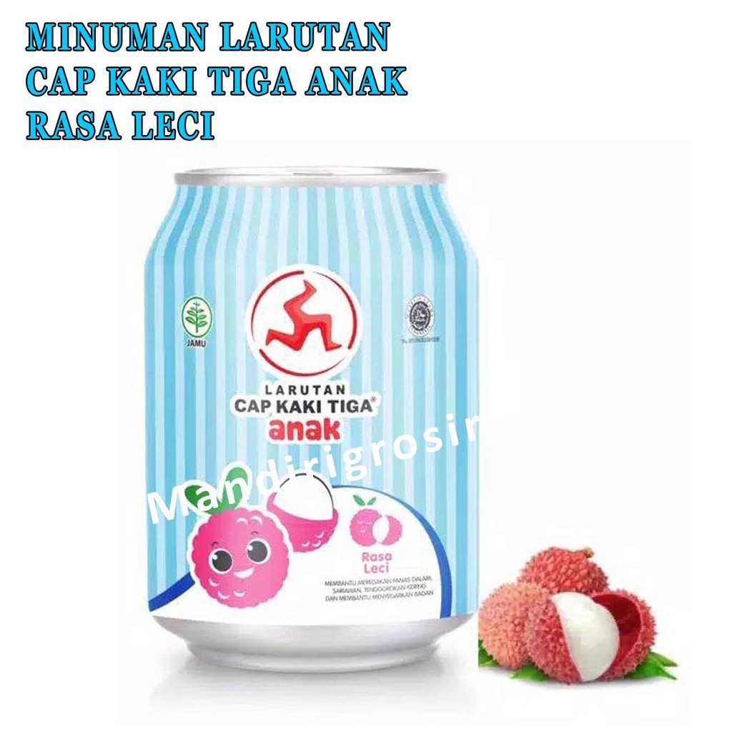 MINUMAN LARUTAN CAP KAKI TIGA ANAK STROBERI &amp; LECI 250ml