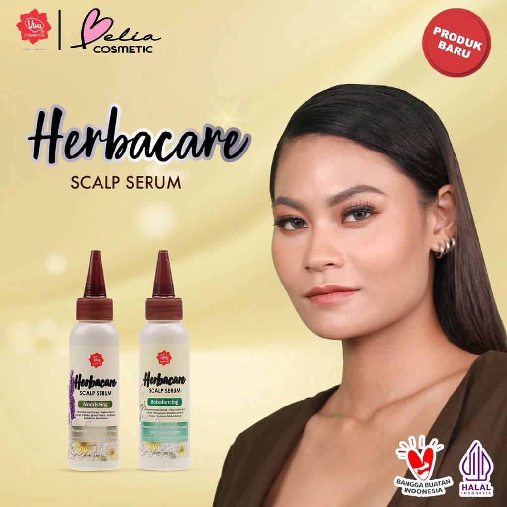 ❤ BELIA ❤ Viva Herbacare Scalp Serum - 100 ml (Tersedia 2 Varian: For Normal to Dry Hair &amp; Oily &amp; Anti Dandruff Hair) | hair treatment | Perawatan Rambut | Hair Mist | BPOM
