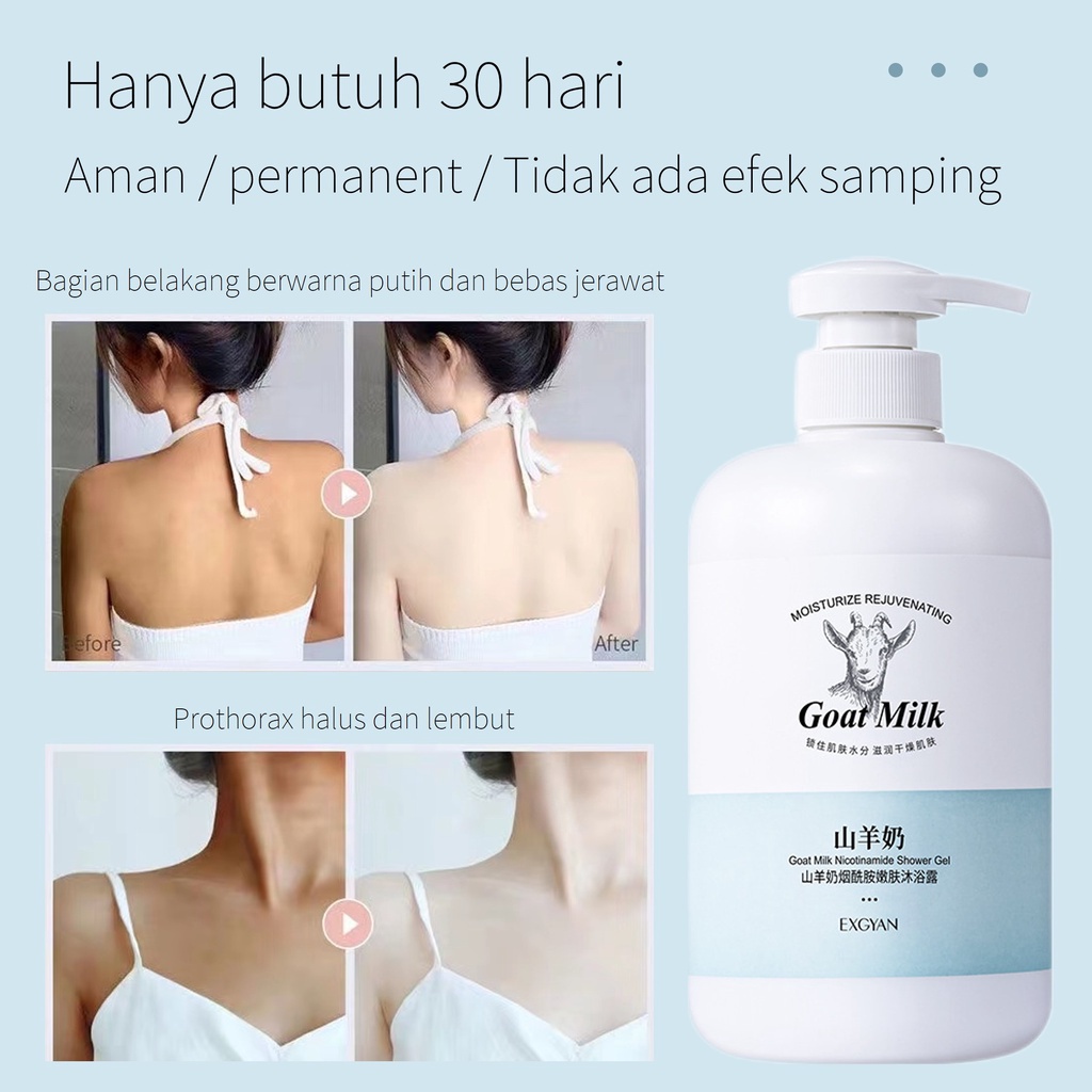 Sabun mandi cair sabun pemutih badan body wash whitening Lotion pemutih badan 800ML pemutih kulit mengelupas kulit kulit halus mengembalikan elastisitas kulit 100% Original