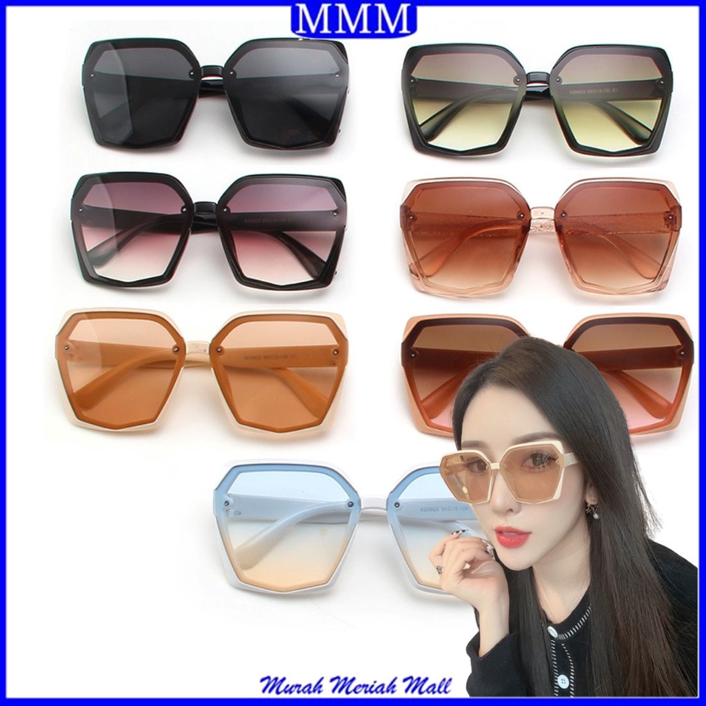 MMM Kacamata Wanita Hitam Kotak Gaya Style Sunglasses 6606 Kaca Mata Fashion Eyewear Murah Import