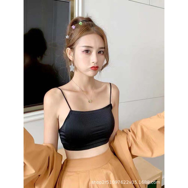 MMM Bra Wanita 6614 BH Crop Top Korea Pakaian Dalam Wanita Bra Fashion Tali Kecil Cup Import Jaring