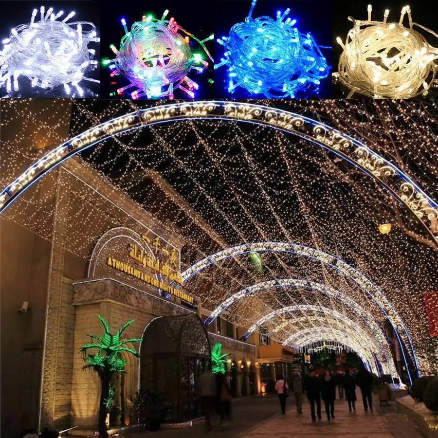 MMM Lampu Tumblr 100 Led 10 Meter Kemasan Plastik Tumblr Light LED 10Mtr Dekorasi Natal Ada Sambungan Female