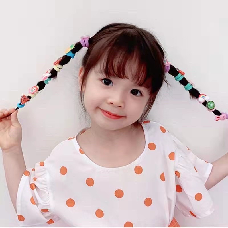 MMM Ikat Rambut Anak Perempuan Cute 10 in 1 Kunciran Rambut Fashion Karakter Bunga Hewan Gaya Korea Kids Lucu Aksesoris Rambut 10in1 Import Murah