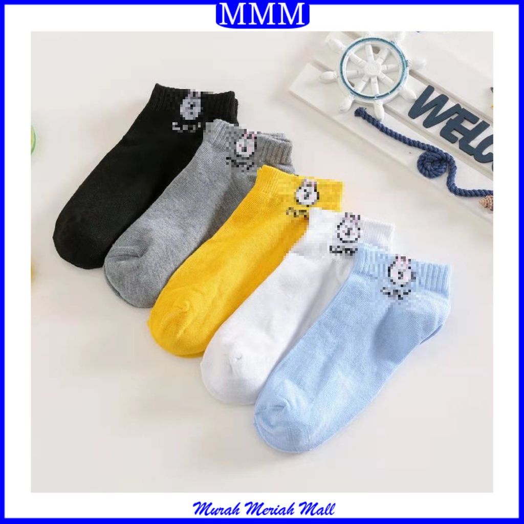 MMM Kaos Kaki Pendek Dewasa Karakter Rabbit Pendek Kaos Kaki Semata Kaki Murah Kaos Kaki Motif Kelinci cute