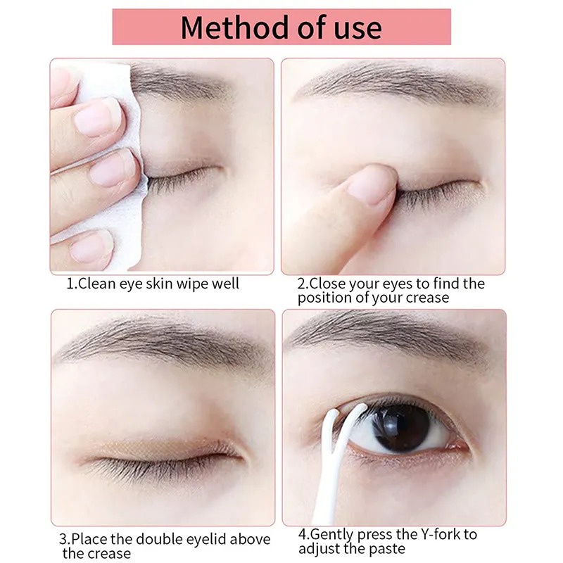 MMM Skot Mata Eyelide Roll 40Pcs Double Eyelid Stickers Tape Stiker Roll 300Pasang Kelopak Mata Bening Tahan Air Scot Mata Jaring Selotip Lipatan Mata