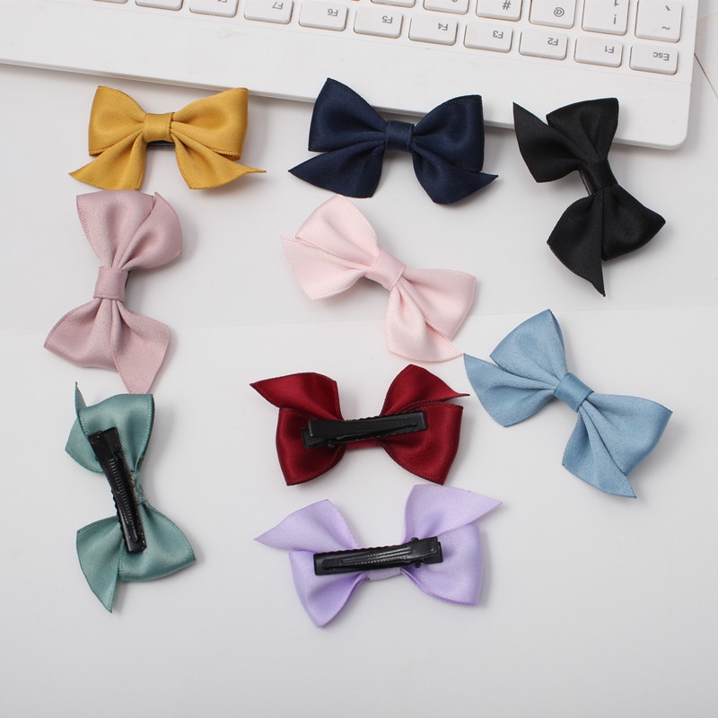 MMM Jepit Rambut Pita Anak Lucu 2 in 1 Jepitan Rambut Fashion Ribbon Hair Pin Gaya Korea Kids Import Murah