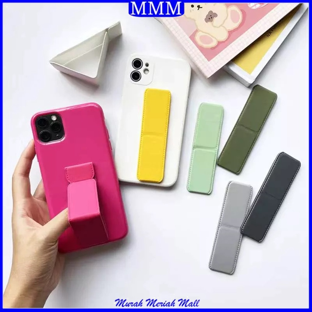 MMM Universal Phone Grip Stand Holder Stand Magnetic Hand 2 IN 1 Grip Polos Warna Warni Sandaran HP