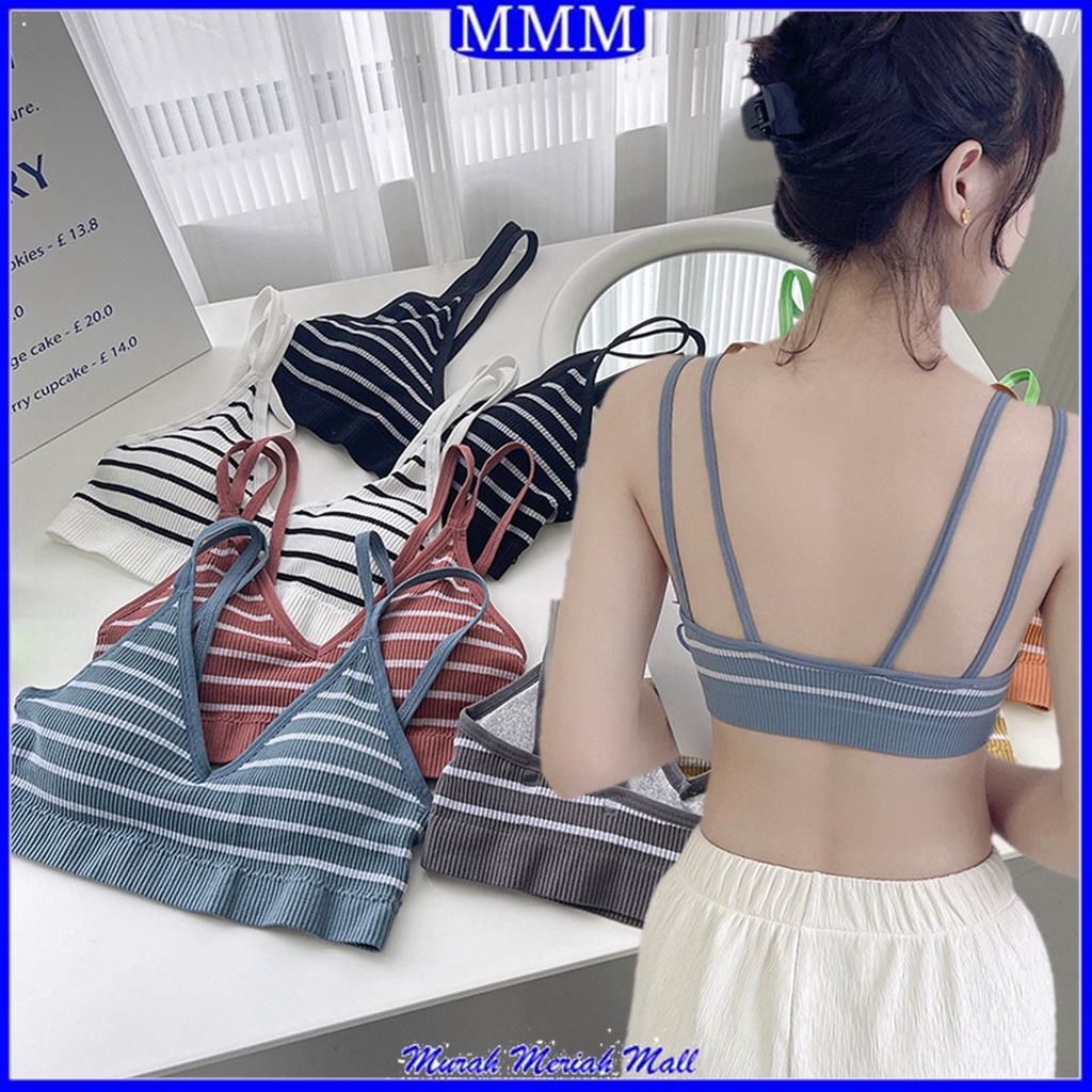 MMM Bra Wanita Model Garis Lurus 6705 Tanpa Kawat Bahan Lembut Bh Sexy Premium Asian Style Pakaian Dalam Wanita Elastis Sexy Busa Import