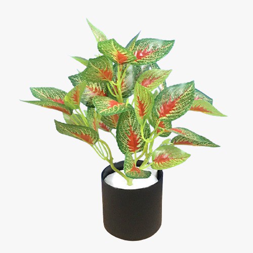 MMM Ornamen Tanaman Daun BUNGA 36 Tanaman Bunga Plastik Pot Tanaman Artifisial Import Murah