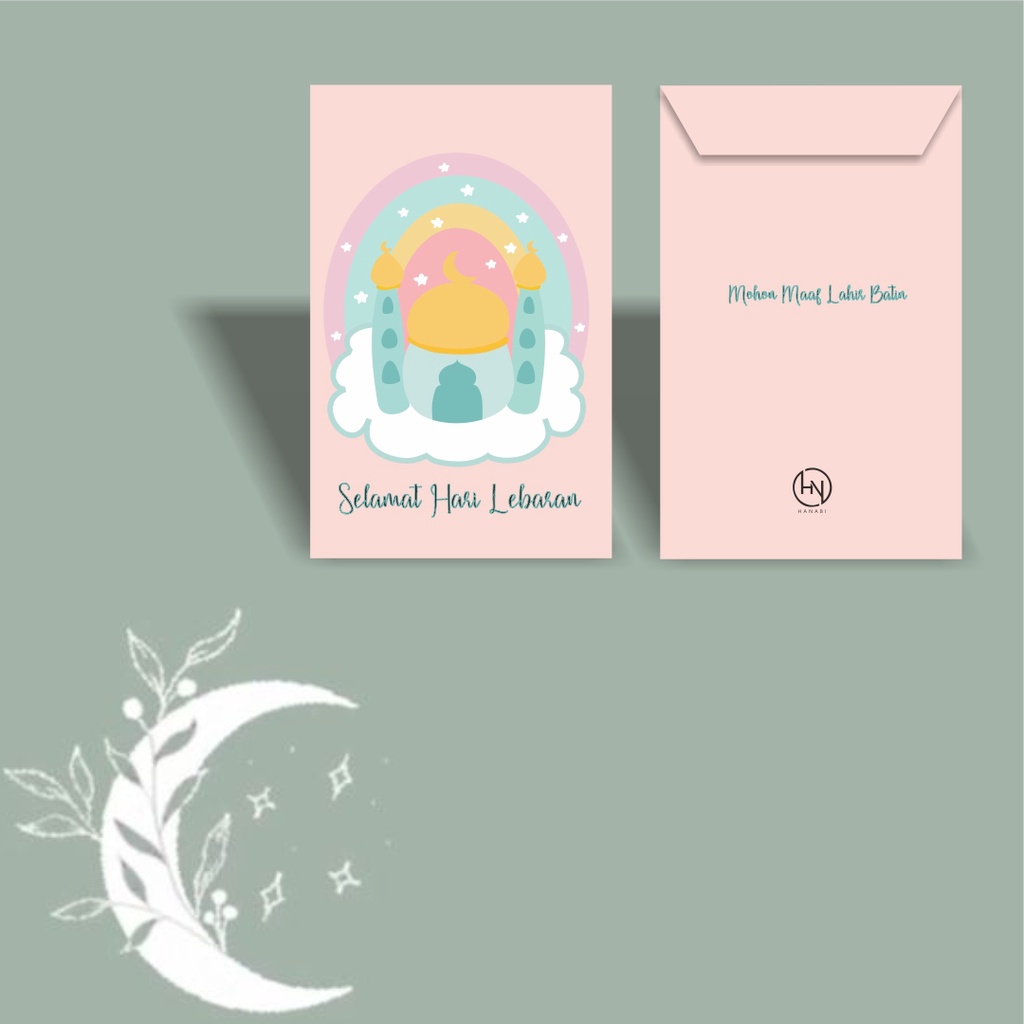 

Amplop Lebaran IDUL FITRI murah tebal motif mesjid unik eid envelopes hampers lebaran murah