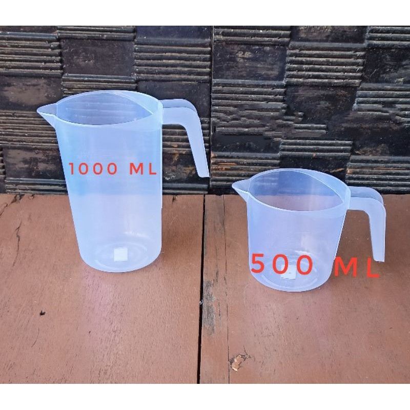 Gelas Takar / Gelas Ukur Plastik / Takaran Air 500 ML