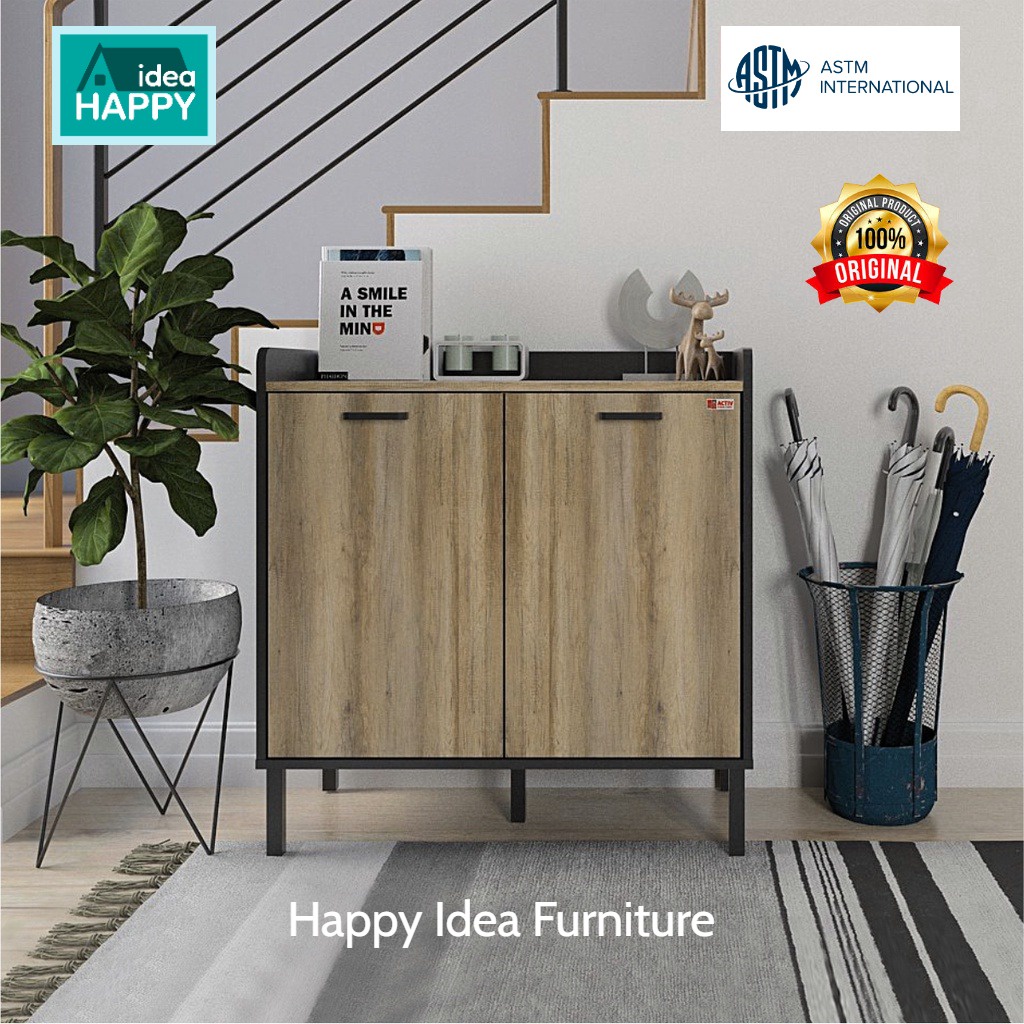 HAPPY IDEA - Bufet Desain Industrial Modern Sideboard Minimalis Serbaguna JAZZ AUSTIN SB 80 Alba SB 
