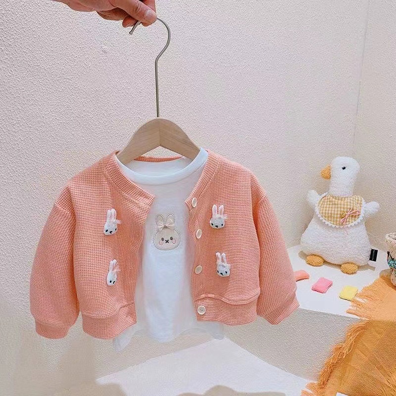 DC4 NEW Cardigan / jaket anak perempuan motif boneka kelinci