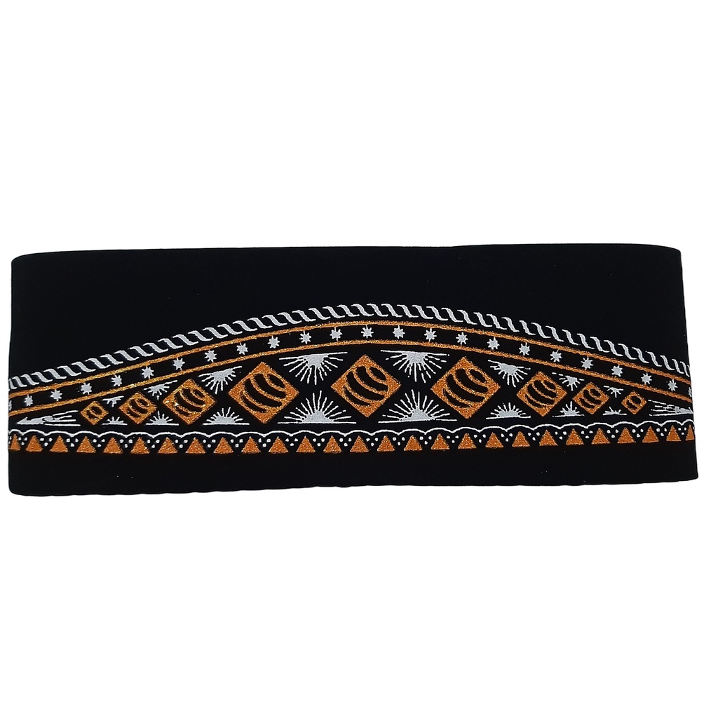 Peci Songkok Nasional Hitam / Kopiah Hitam / Kopiyah Hitam Batik - Motif 5