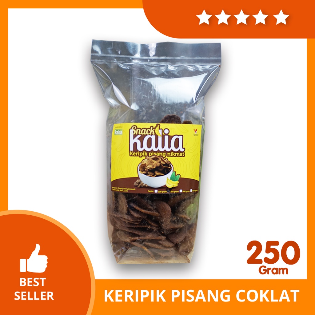 

Keripik pisang coklat khas lampung isi 250 gram