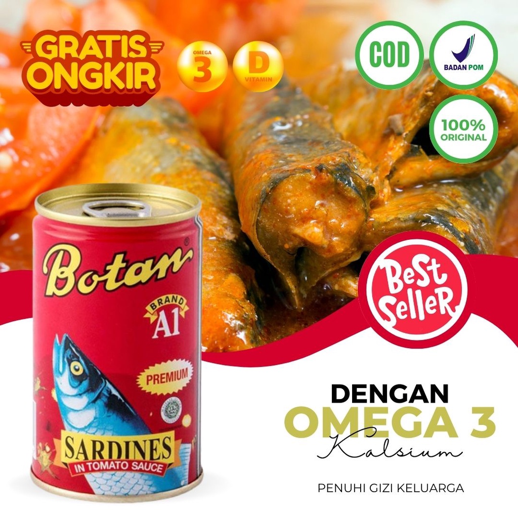 Sardine Botan Kalengan Saus Tomat Sarden Botan Makarel Ikan Sarden Segar Sarden Botan Besar Ikan Sar