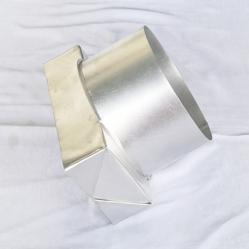 DUCTING EXHAUST FAN ADAPTER 6 INCH BULAT KE SEGI 10X20CM DINDING SOKET BULAT 150MM