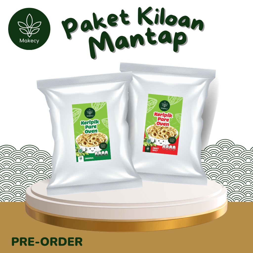 

Makecy Keripik Pare Oven Cemilan Rendah Lemak 400g & 800g