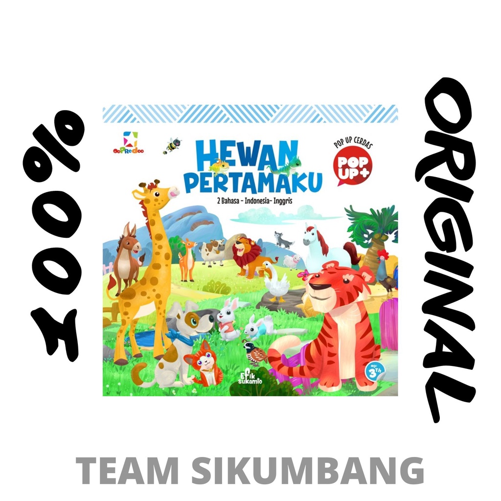 Buku Opredo Pop Up Cerdas : Hewan pertamaku