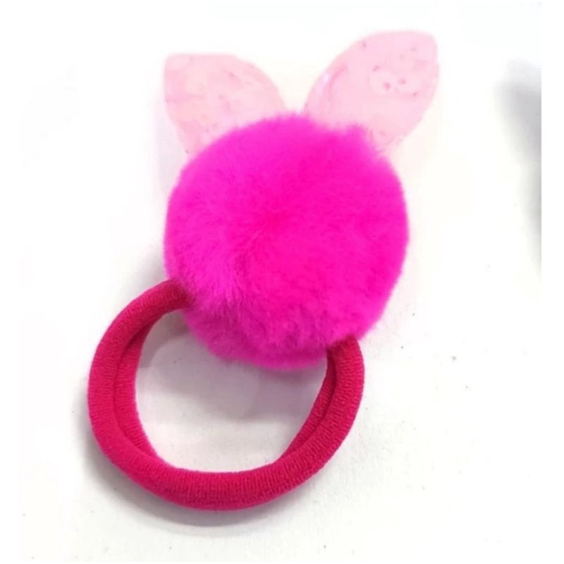 JEPIT RAMBUT POMPOM 12BIJI SOFT BUNNY