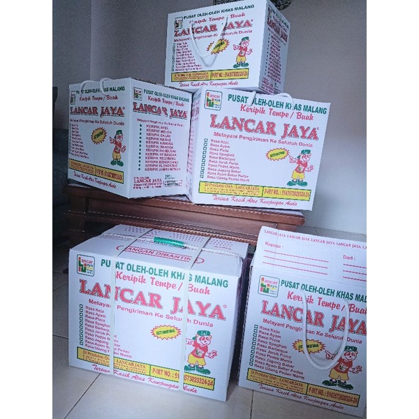 Bonitoop_ Keripik Tempe Lancar Jaya/Kripik Tempe Malang/Oleh-Oleh Khas Malang/10Pcsfreekardus
