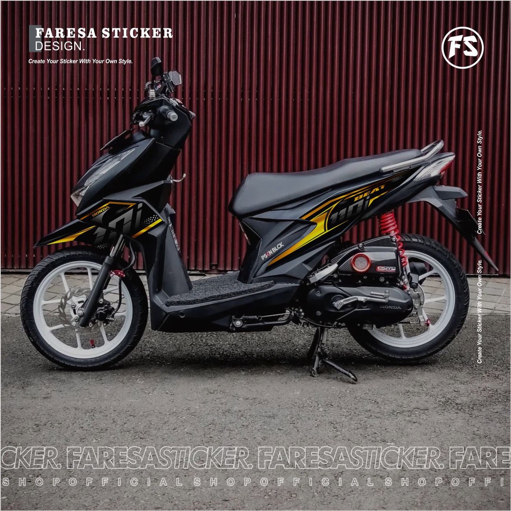 F10 Striping HONDA BEAT NEW Variasi | HONDA BEAT 2020, 2021, 2022, 2023