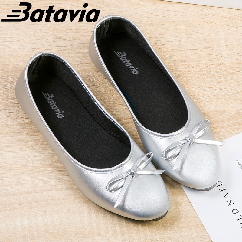 （COD）Batavia Sepatu flat wanita murah baru/sepatu balet hitam/sepatu kerja wanita/sepatu flat fashion F11