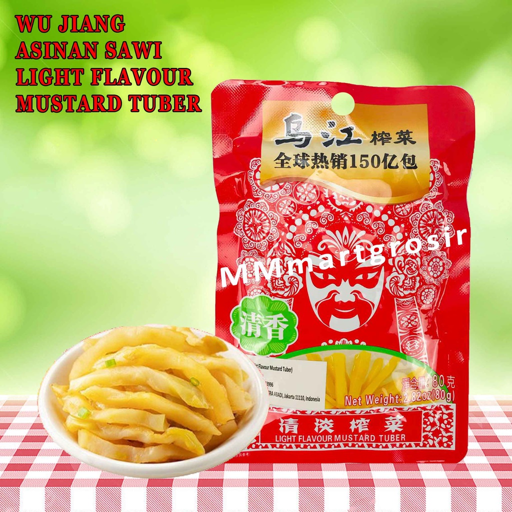 Wu Jiang/ Asinan Sawi/ Light Flavour/ Mustard Tuber/ 80g