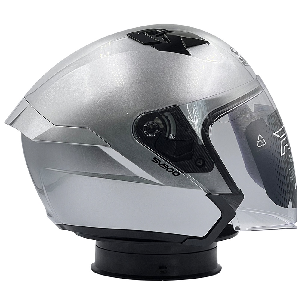 Helm RSV SV300 Solid Double Visor Silver