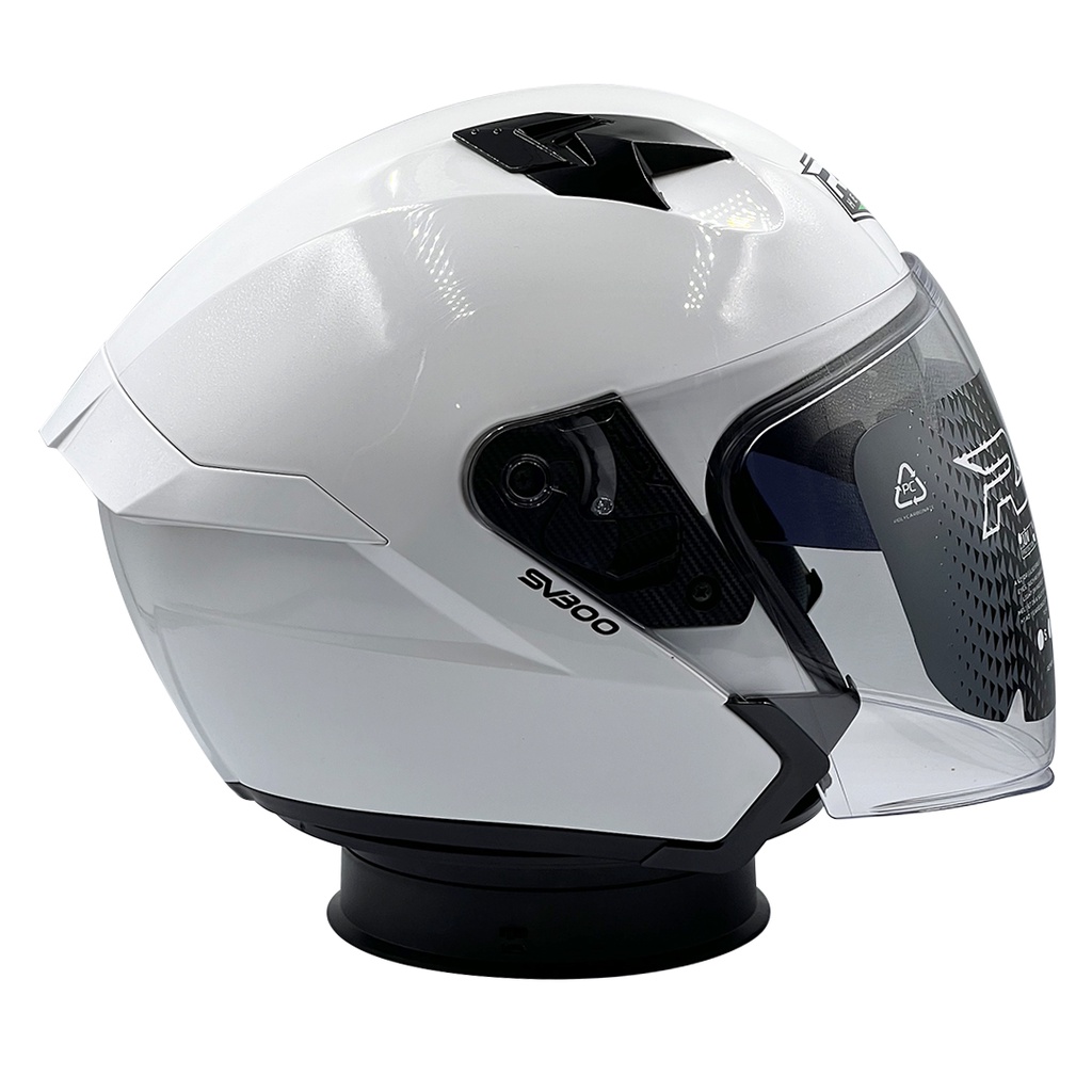 Helm RSV SV300 Solid Double Visor White