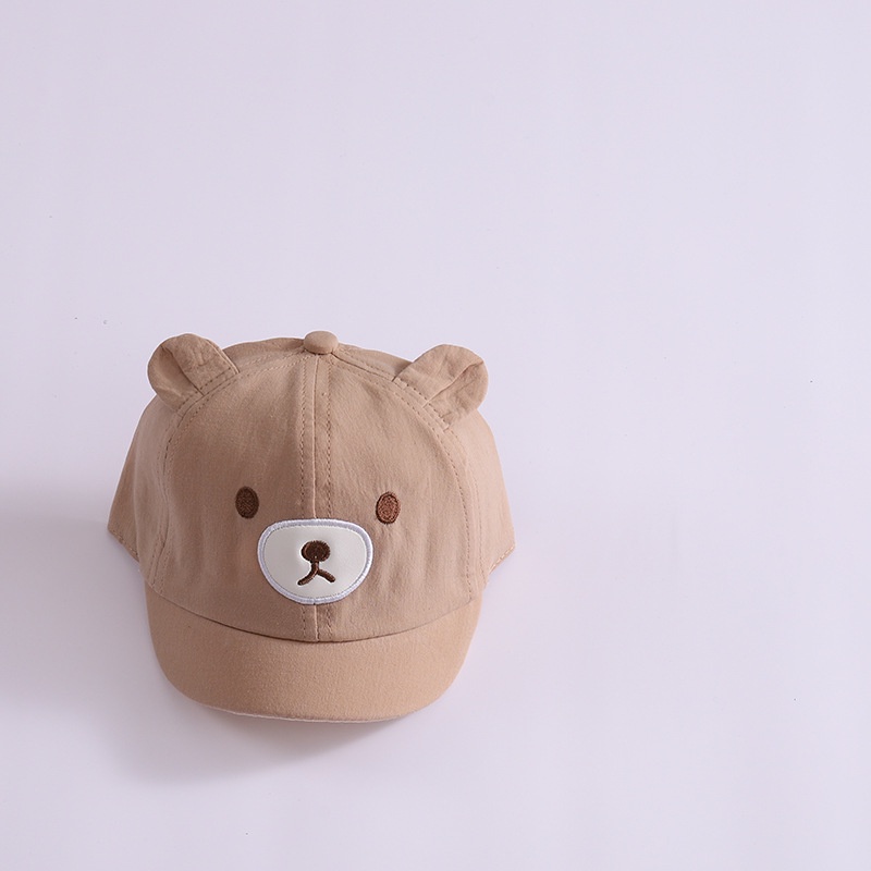 NEW Topi baseball bayi/anak motif beruang brown edition